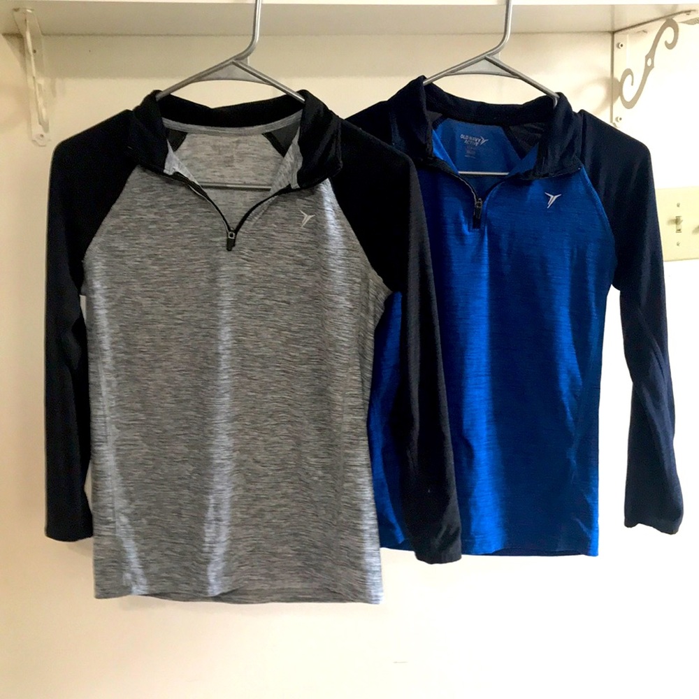 Lot of 2 Old navy Active pull over zip up
